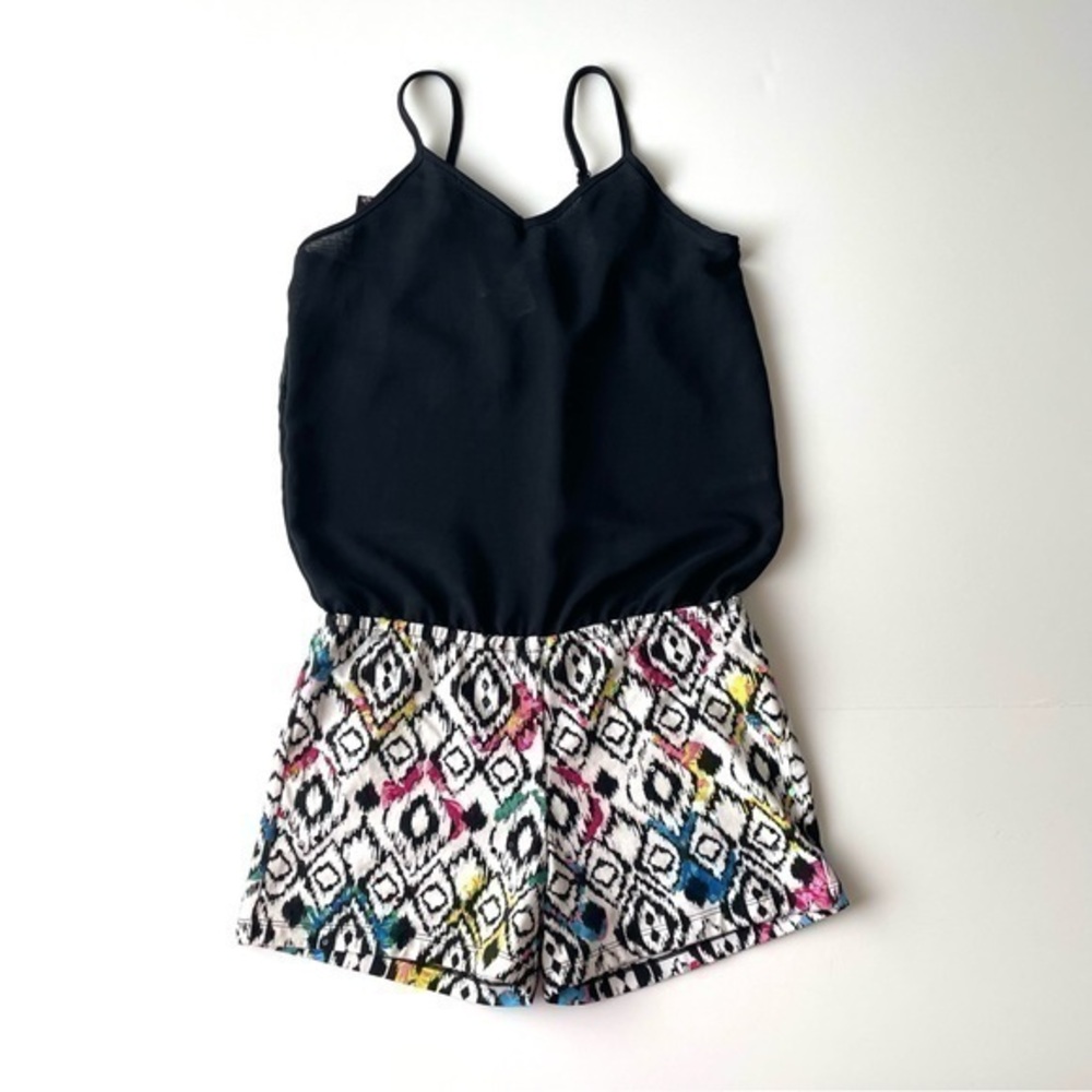 Color Block Strappy Romper Girls Size L